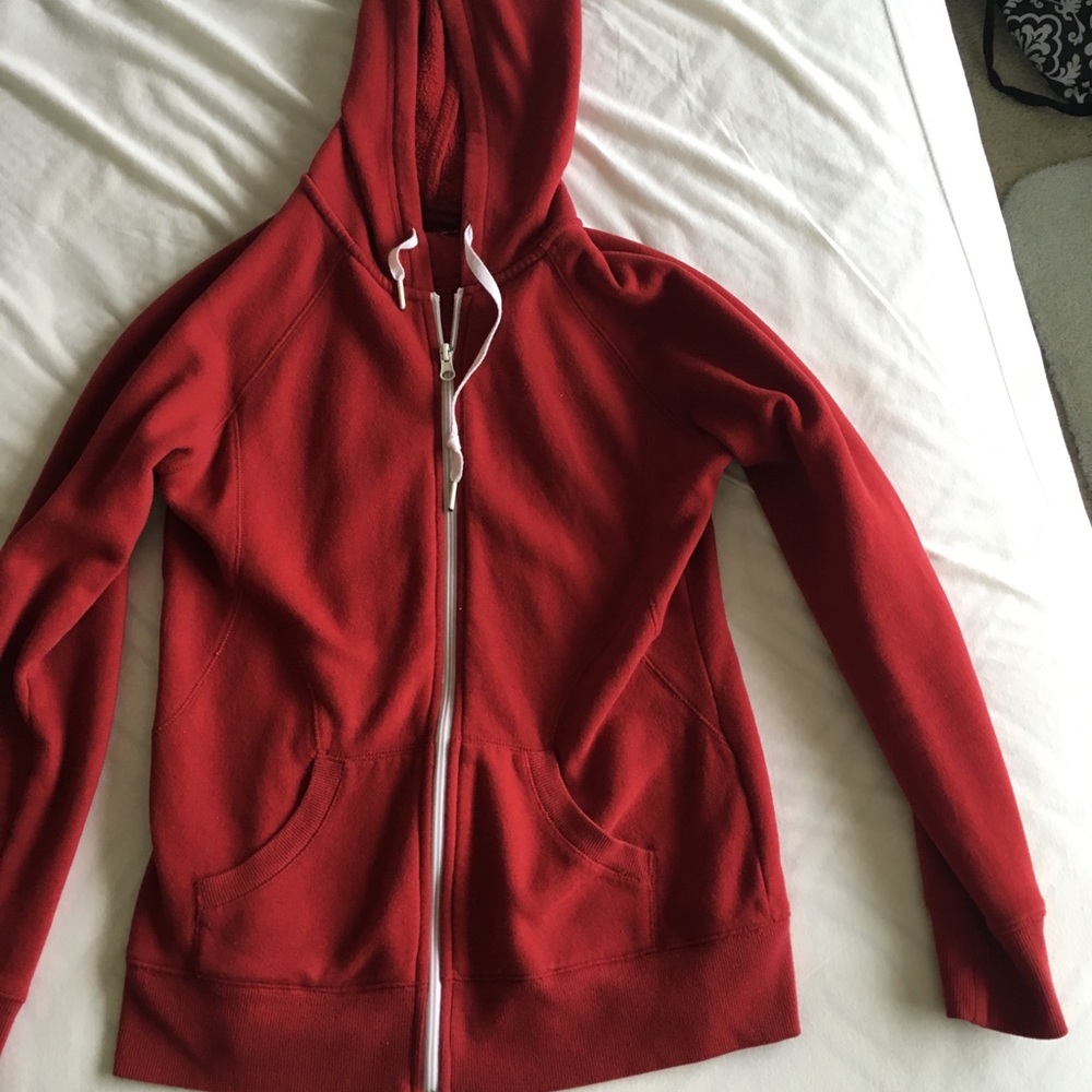 Red Hooded Sweatshirt